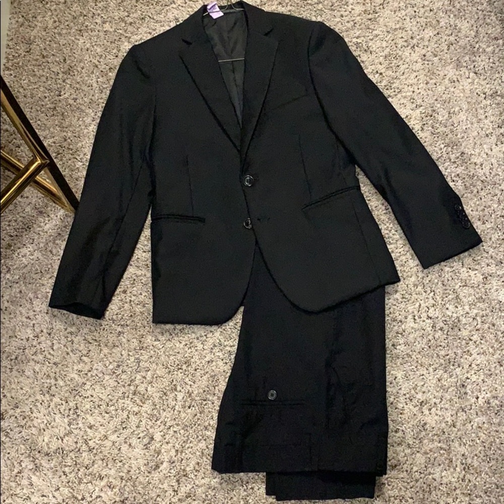 Isaac Mizrahi boys black two piece suit